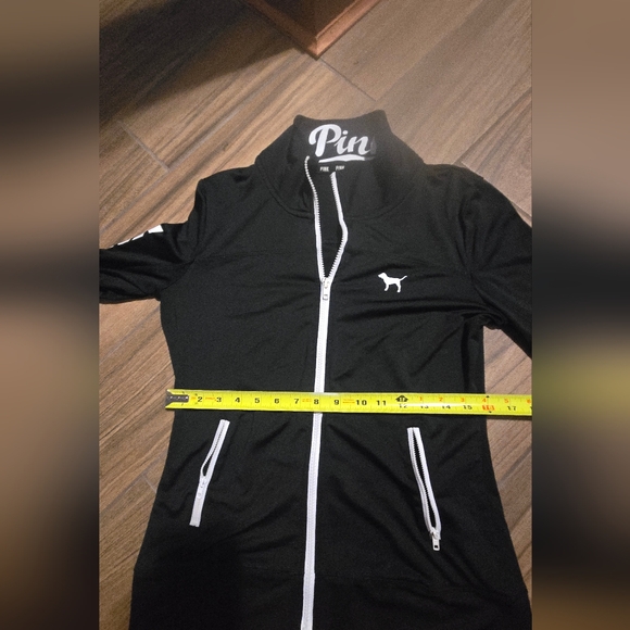PINK Victoria's Secret Black Zip-Up Jacket - Picture 4 of 7